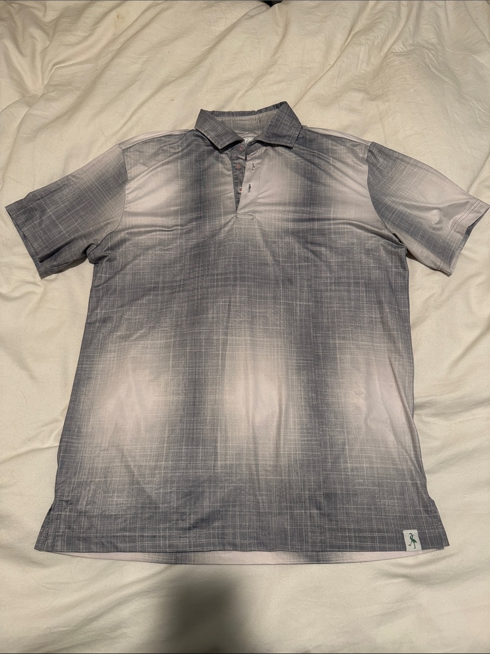Tailorbyrd Gray Fade Short-Sleeve Polo